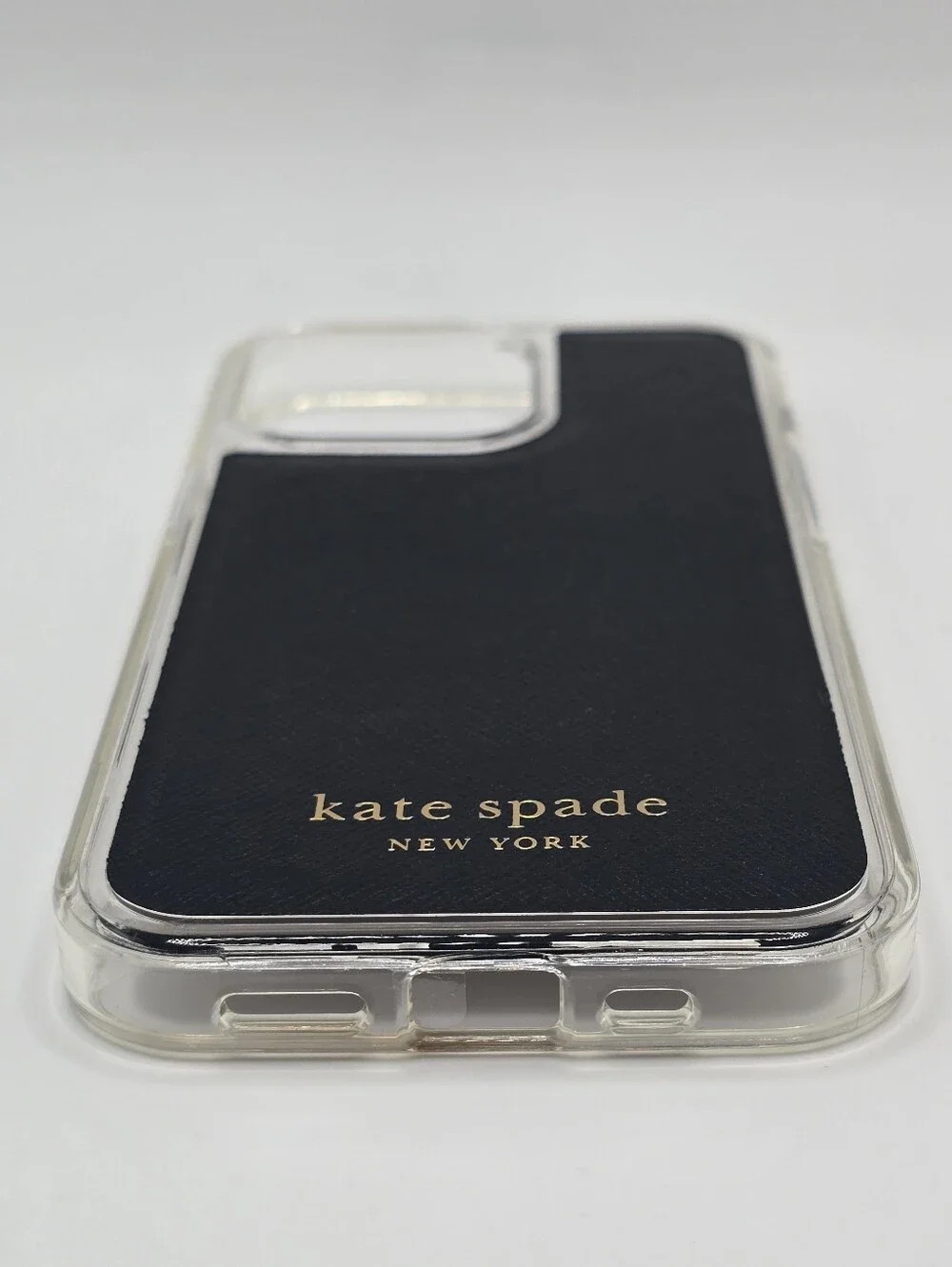 NWOT Kate Spade I'm All Ears Black Saffiano Leather Pro Max Case